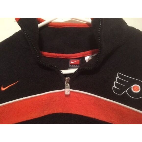 PHILADELPHIA FLYERS SIZE YOUTH LARGE 16/18 NIKE TEAM FLEECE PULLOVER - Picture 2 of 4